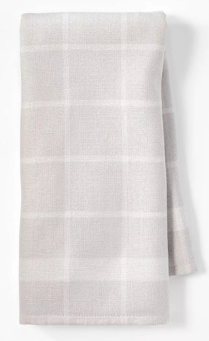 Light Gray/Cream Hanging Towel