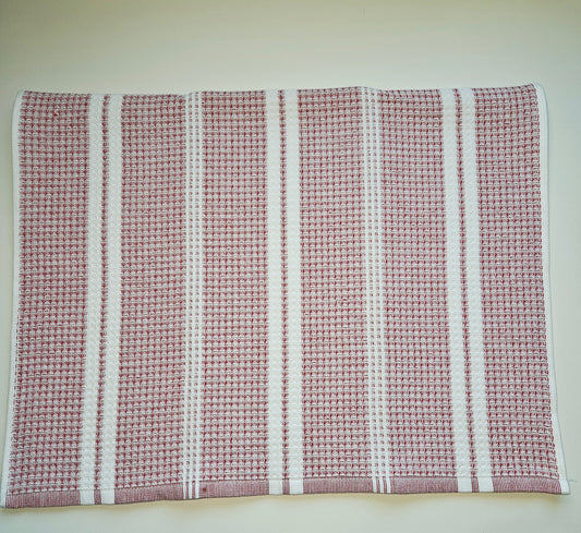 Chunky Red Stripe Hanging Towel