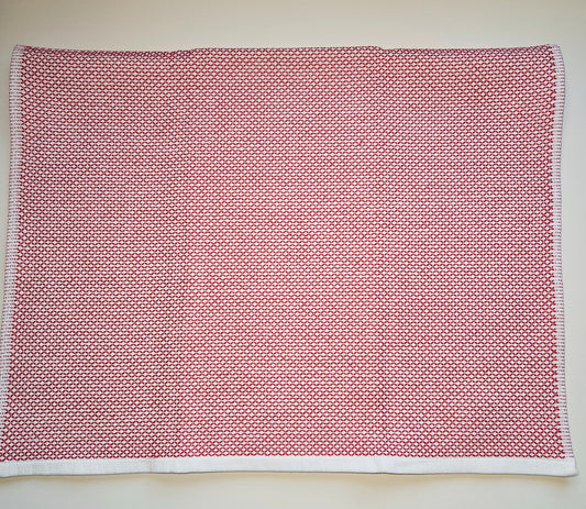 Red Woven Hanging Towel